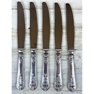 Wallace 18/10 Stainless - HOTEL LUX Pattern - 5 Dinner Knives